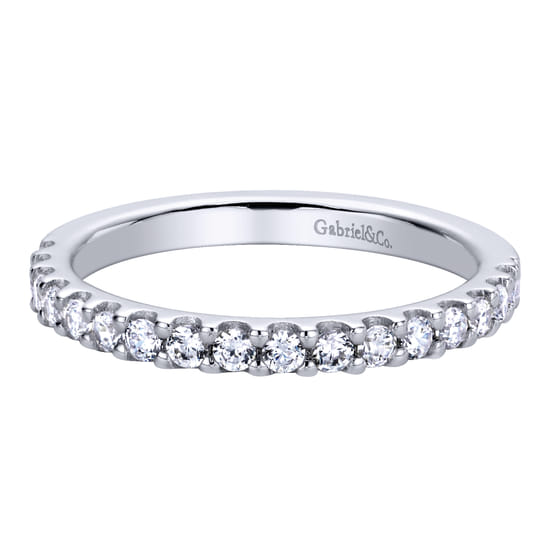 Gabriel - 14K White Gold   Matching Wedding Band