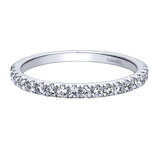 Gabriel - 14K White Gold   Matching Wedding Band