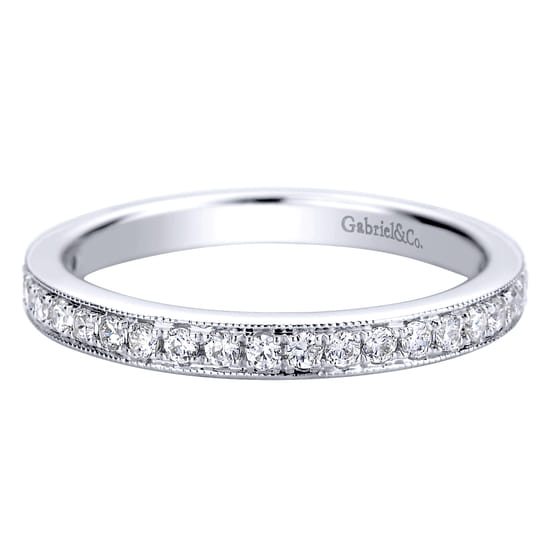 Gabriel - 14K White Gold   Matching Wedding Band