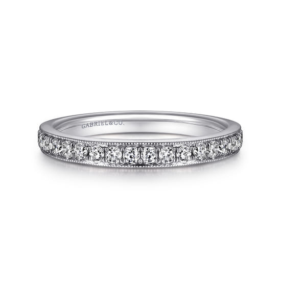 Gabriel - 14K White Gold   Matching Wedding Band