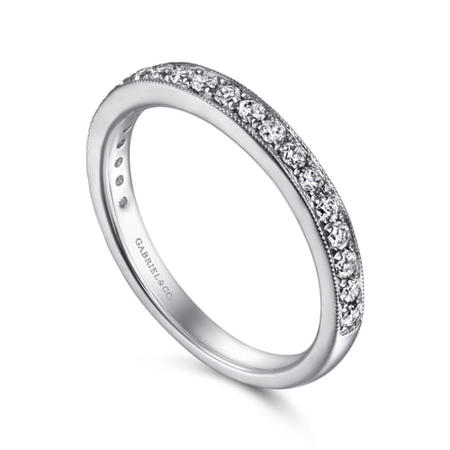 14K White Gold   Matching Wedding Band