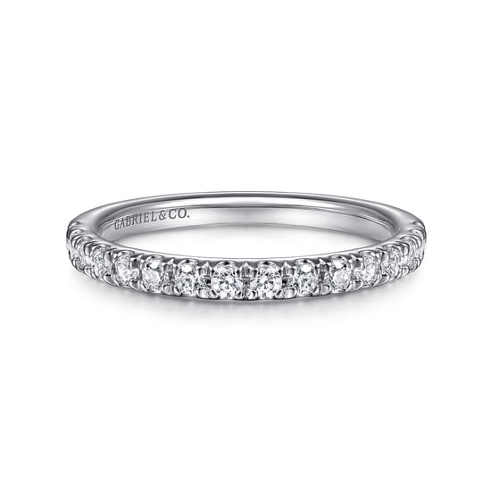 Gabriel - 14K White Gold   Matching Wedding Band