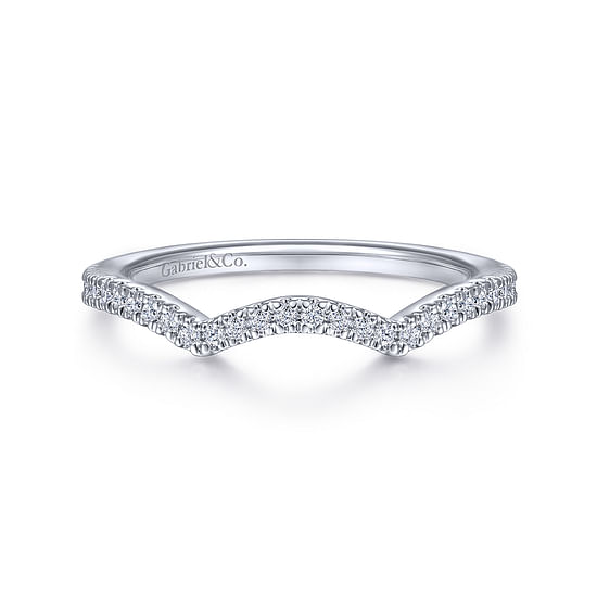 Gabriel - 14K White Gold   Matching Wedding Band