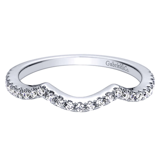 Gabriel - 14K White Gold   Matching Wedding Band