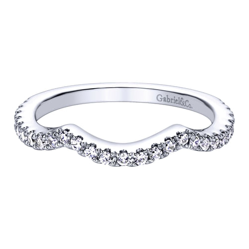 14K White Gold   Matching Wedding Band