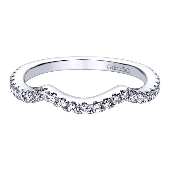 Gabriel - 14K White Gold   Matching Wedding Band