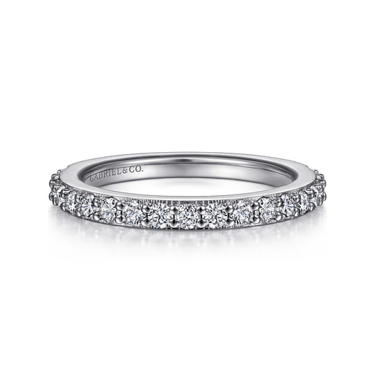 Gabriel - 14K White Gold   Matching Wedding Band