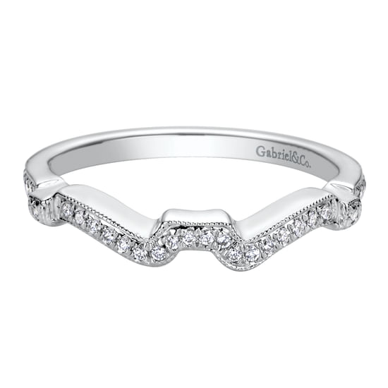 Gabriel - 14K White Gold   Matching Wedding Band