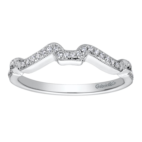 14K White Gold   Matching Wedding Band