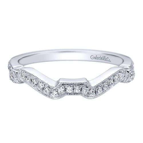 14K White Gold   Matching Wedding Band