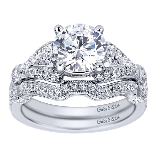 14K White Gold   Matching Wedding Band