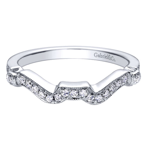 14K White Gold   Matching Wedding Band