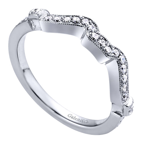 14K White Gold   Matching Wedding Band