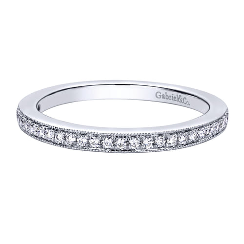 14K White Gold   Matching Wedding Band