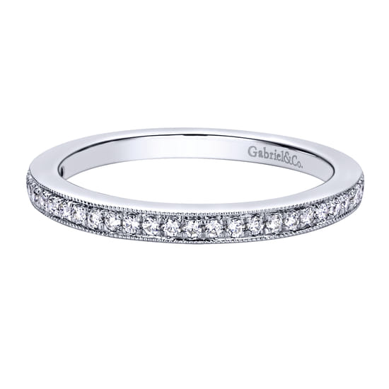 Gabriel - 14K White Gold   Matching Wedding Band