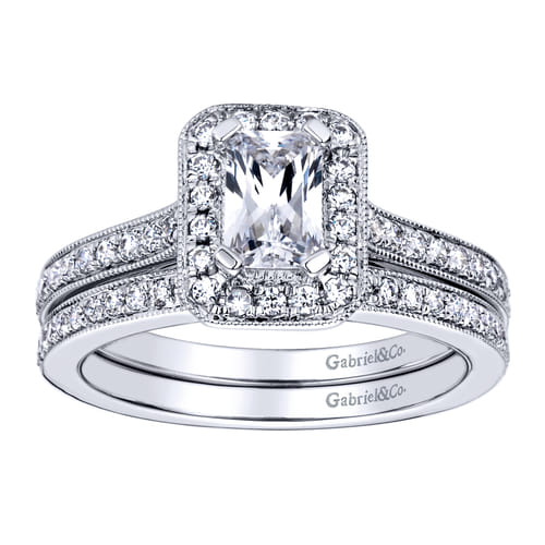 14K White Gold   Matching Wedding Band