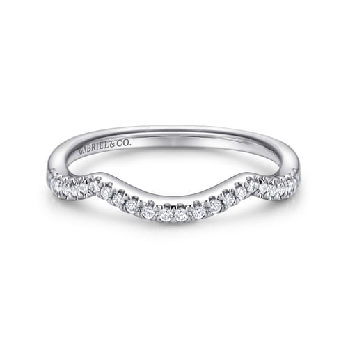 14K White Gold   Matching Wedding Band