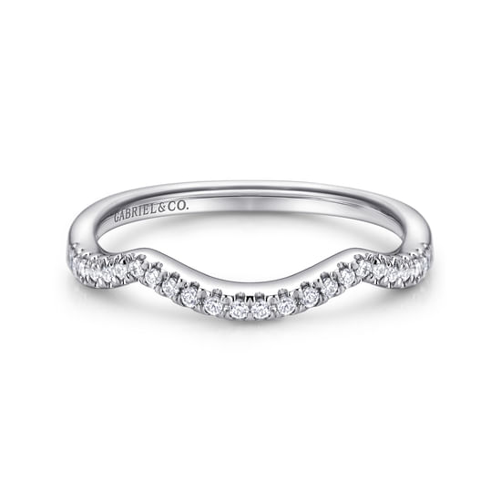 Gabriel - 14K White Gold   Matching Wedding Band