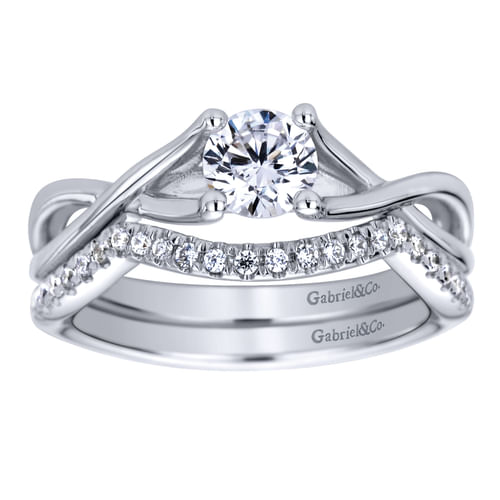 14K White Gold   Matching Wedding Band