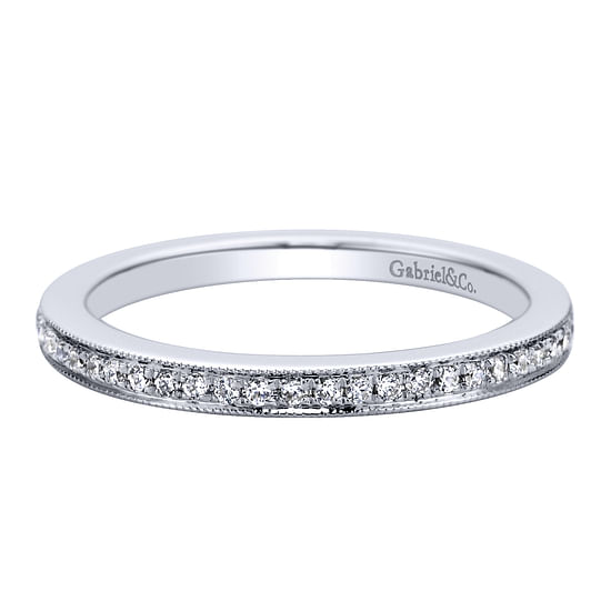 Gabriel - 14K White Gold   Matching Wedding Band