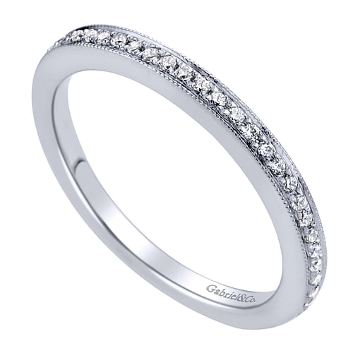 14K White Gold   Matching Wedding Band