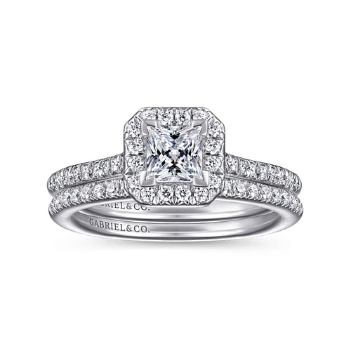 14K White Gold   Matching Wedding Band