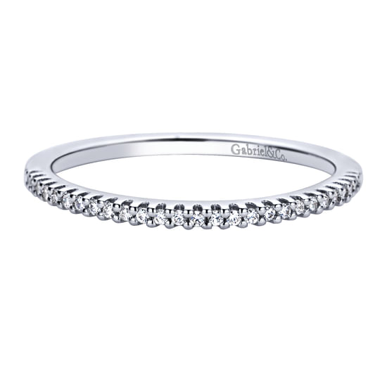 Gabriel - 14K White Gold   Matching Wedding Band