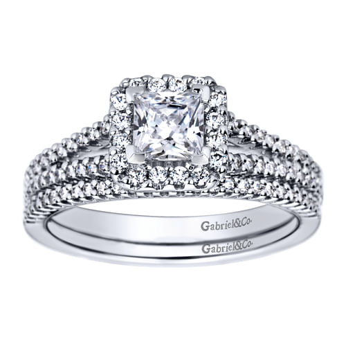 14K White Gold   Matching Wedding Band