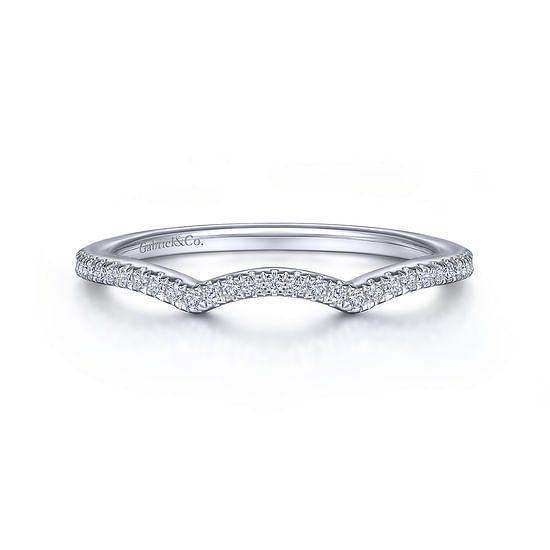 Gabriel - 14K White Gold   Matching Wedding Band