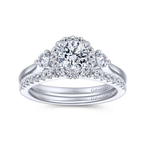 14K White Gold   Matching Wedding Band