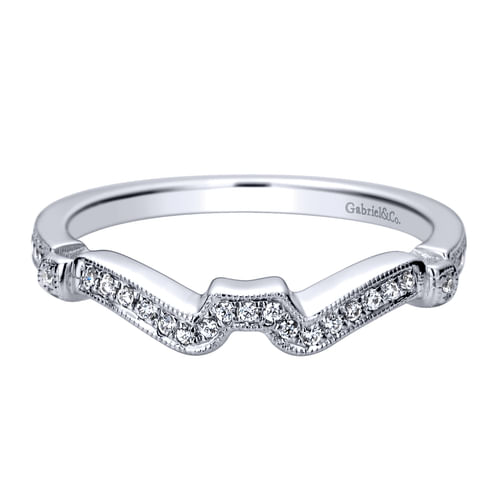 14K White Gold   Matching Wedding Band
