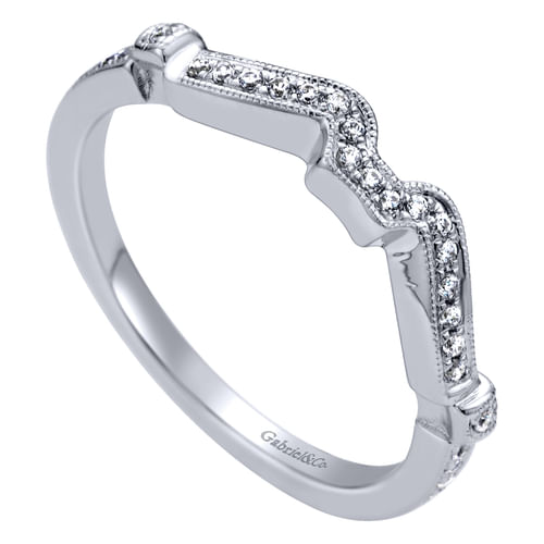 14K White Gold   Matching Wedding Band