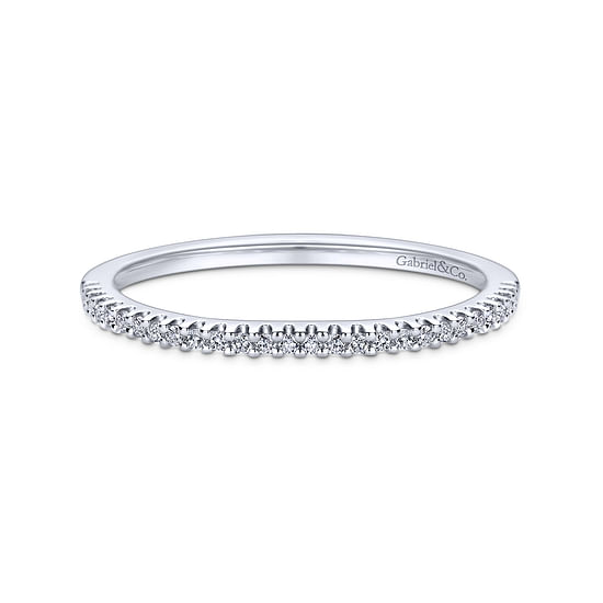 Gabriel - 14K White Gold   Matching Wedding Band