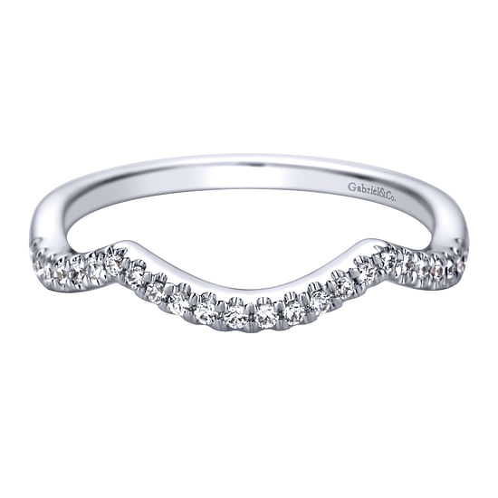 Gabriel - 14K White Gold   Matching Wedding Band