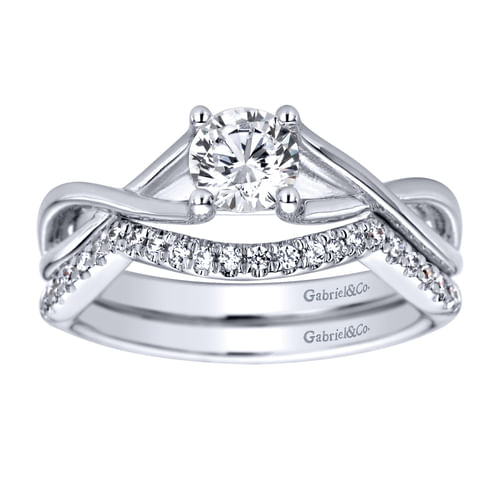 14K White Gold   Matching Wedding Band