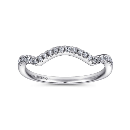 14K White Gold   Matching Wedding Band
