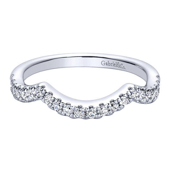 Gabriel - 14K White Gold   Matching Wedding Band