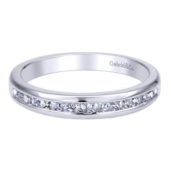 Gabriel - 14K White Gold   Matching Wedding Band