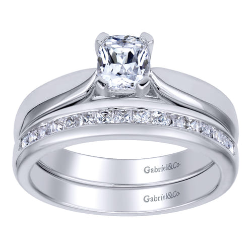 14K White Gold   Matching Wedding Band