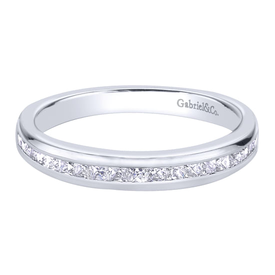 Gabriel - 14K White Gold   Matching Wedding Band