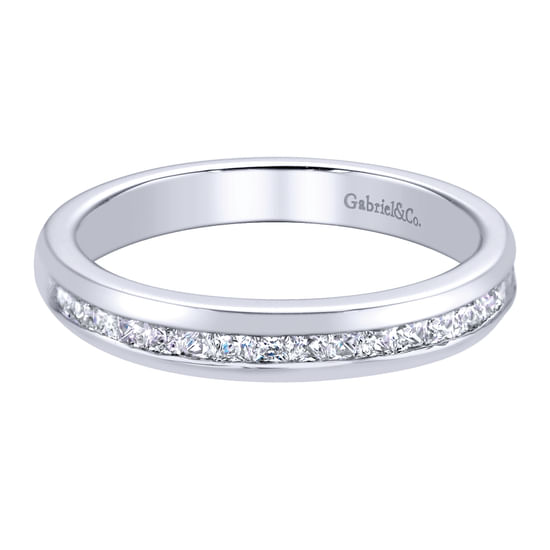 Gabriel - 14K White Gold   Matching Wedding Band