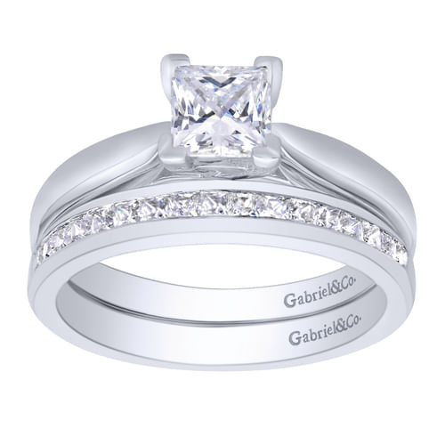 14K White Gold   Matching Wedding Band