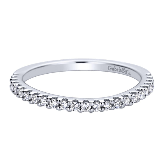 Gabriel - 14K White Gold   Matching Wedding Band