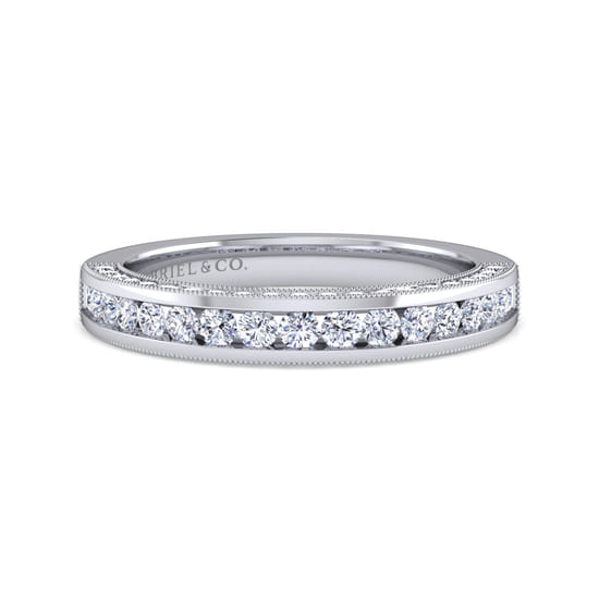 Gabriel - 14K White Gold   Matching Wedding Band