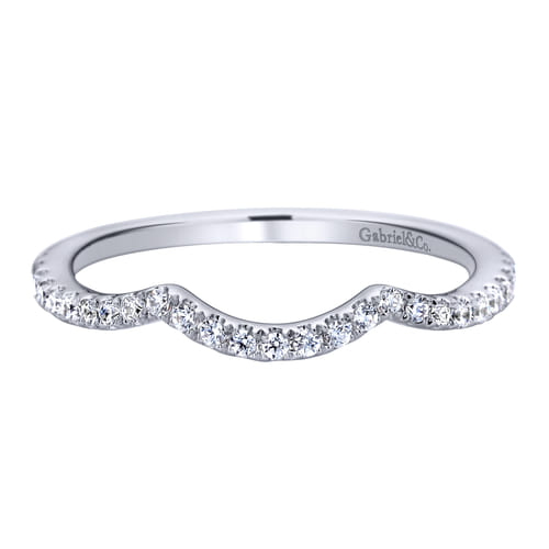 14K White Gold   Matching Wedding Band