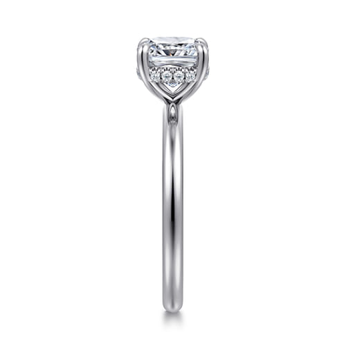 14K White Gold Cushion Diamond Engagement Ring 14K White Gold Cushion Diamond Engagement Ring