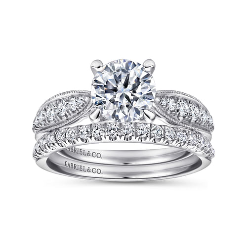 14K White Gold  Matching Wedding Band