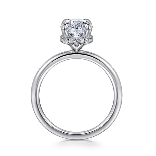 14K White Gold Oval Diamond Engagement Ring 14K White Gold Oval Diamond Engagement Ring