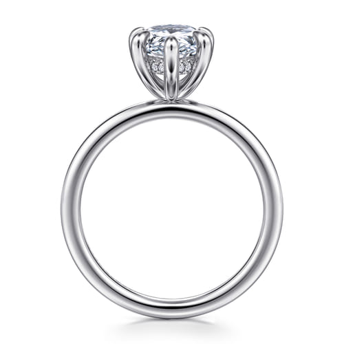 14K White Gold Pear Shape Diamond Engagement Ring 14K White Gold Pear Shape Diamond Engagement Ring