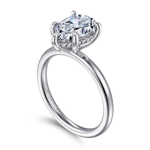 14K White Gold Pear Shape Diamond Engagement Ring 14K White Gold Pear Shape Diamond Engagement Ring